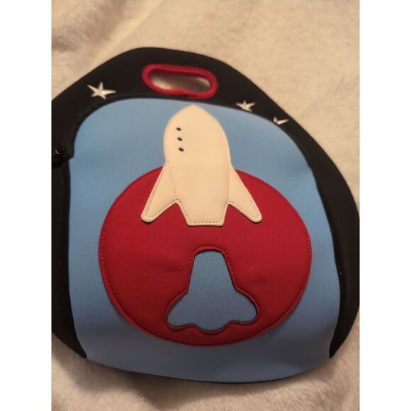Dabbawalla Insulated Washable Kids Lunch Bag Space Rocket - Picture 2 of 6